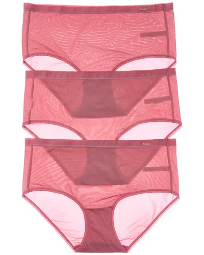 Le Mystere 3pk Infinite Comfort Brief In Pink