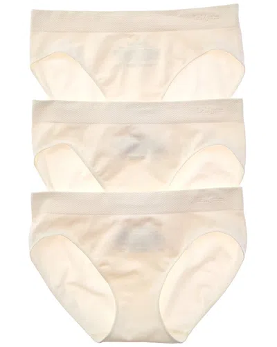 Le Mystere 3pk Seamless Comfort Bikini In Neutral