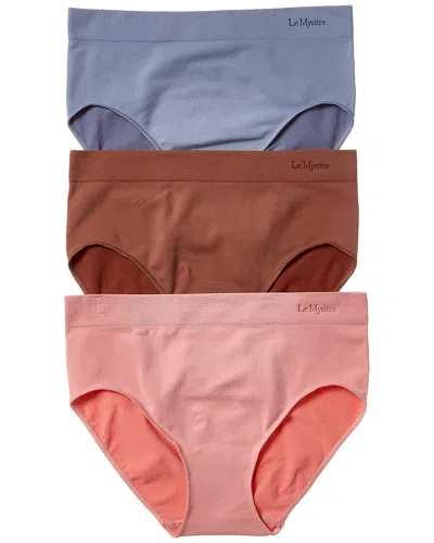 Le Mystere 3pk Seamless Comfort Brief In Multi