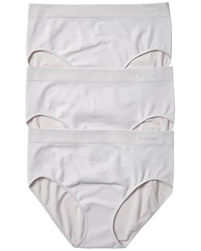 Le Mystere 3pk Seamless Comfort Brief In White