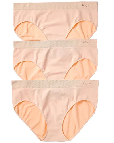 Le Mystere 3pk Seamless Comfort Hipster In Neutral