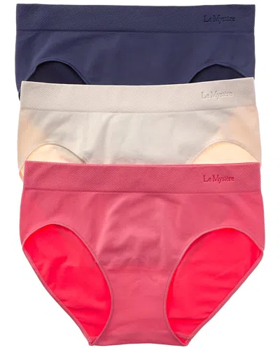 Le Mystere 3pk Seamless Comfort Hipster In Multi