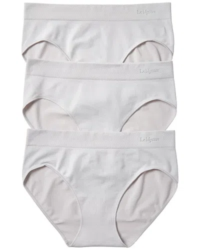 Le Mystere 3pk Seamless Comfort Hipster In Silver