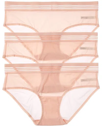 Le Mystere 3pk Second Skin Hipster In Pink