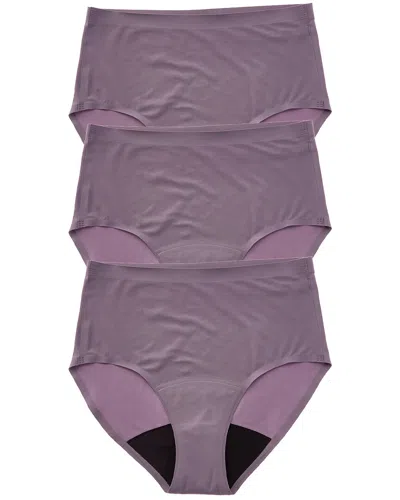 Le Mystere 3pk Smooth Shape Leak Resistant Brief In Gray