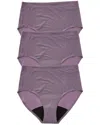 Le Mystere 3pk Smooth Shape Leak Resistant Brief In Purple