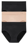 Le Mystere Women's 3-pack Seamless Comfort Bikini Briefs