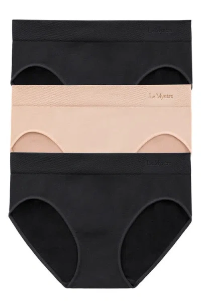 LE MYSTERE LE MYSTÈRE ASSORTED 3-PACK SEAMLESS HIPSTER BRIEFS