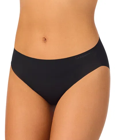 Le Mystere Cooling Comfort Free Seamless Microfiber Brief Panty In Black