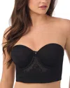 Le Mystere Lace Allure Convertible Bustier In Black