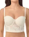 Le Mystere Lace Allure Convertible Bustier In Papyrus
