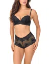 Le Mystere Lace Allure Demi Bra In Black