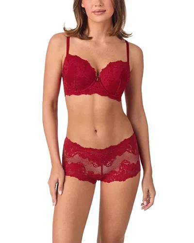 Le Mystere Lace Allure Demi Bra In Red