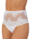 Le Mystere Women's Lace Allure High-waist Panty In Coconut