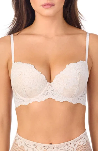 Le Mystere Le Mystère Lace Allure Underwire Demi Bra In Gray
