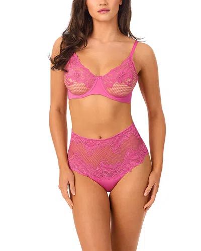 Le Mystere Lace Allure Unlined Underwire Demi Bra In Pink
