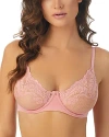 Le Mystere Lace Allure Unlined Underwire Demi Bra In Rosebud