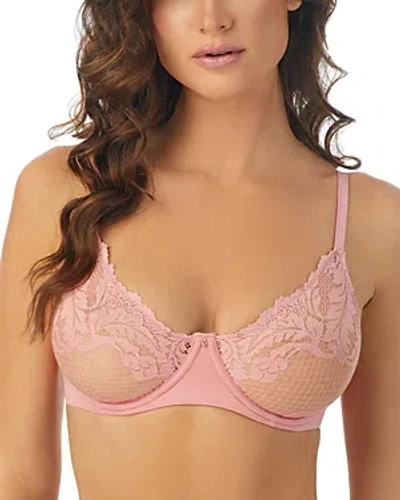 Le Mystere Lace Allure Unlined Underwire Demi Bra In Rosebud