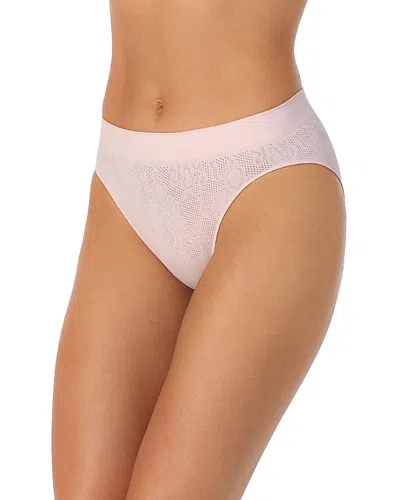 Le Mystere Lace Knit Seamless Bikini In Pink
