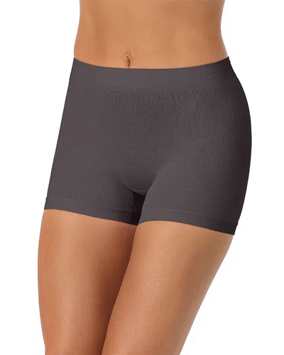 Le Mystere Lace Knit Seamless Boyshorts In Gray
