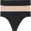 Le Mystere Le Mystère Seamless Comfort Assorted 3-pack Thongs In Multi