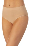 Le Mystere Seamless Comfort Bikini In Ivory/tan Print