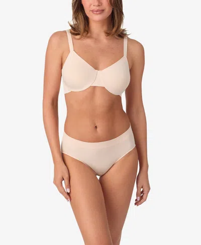 Le Mystere Seamless Comfort Full-coverage Adjustable-straps Bra In Neutral