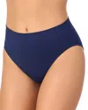 Le Mystere Seamless Comfort Hi Cut Brief In Blue