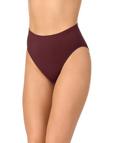 Le Mystere Seamless Comfort Hi Cut Brief In Brown