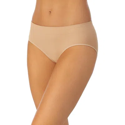 Le Mystere Le Mystère Seamless Comfort Hipster Briefs In Ivory/tan Print