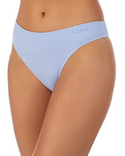 Le Mystere Seamless Comfort Thong In Bluewave