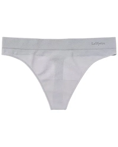 Le Mystere Seamless Comfort Thong In Gray