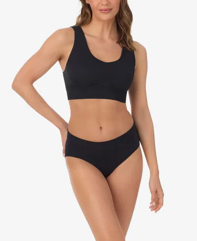 Le Mystere Seamless Full Coverage Wireless Bra In Black