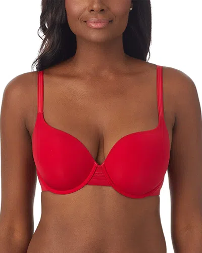 Le Mystere Second Skin Back Smoother Bra In Red