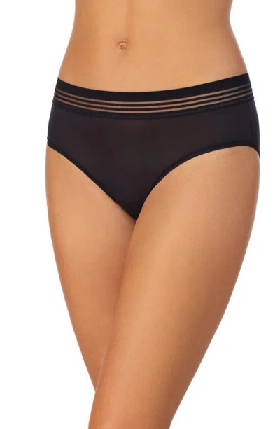 Le Mystere Second Skin Hipster Panties In Black