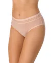 Le Mystere Second Skin Hipster Panty In Pale Peach