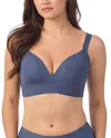 Le Mystere Wireless Smooth Shape 360 Bra In Blue