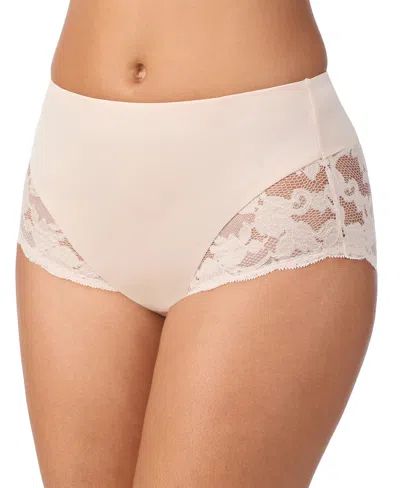 Le Mystere Soft Luxe High-waisted Full-coverage Lace Panty In Pink