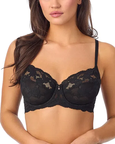 Le Mystere Soft Luxe Lace Cut And Sew Bra In Black