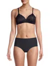 Le Mystere Women's Sheer Seduction Balconette Bra In Black
