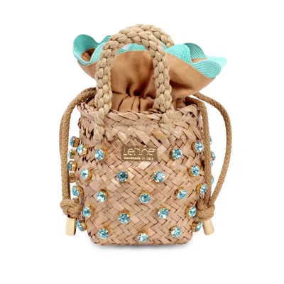 Le Nine Tiny Mono Wavy Aqua In Multi