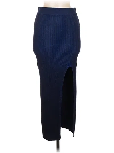 Pre-owned Le Ore Formal Skirt In Blue