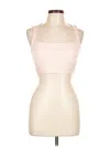 Le Ore Tank Top Pink Halter Neckline Tops In Pink