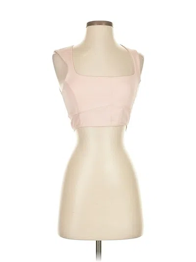 Pre-owned Le Ore Tank Top Pink Strapless Neckline Tops