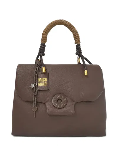 Le Pandorine Medium Alex Tote Bag In Brown