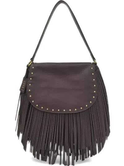 Le Pandorine Medium Fringed Shoulder Bag In Brown