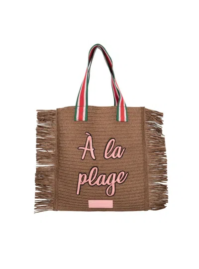 Le Pandorine Sea Bag Woman  Ps2526b01_c21 Paglia In Pink