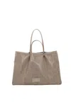 Le Pandorine Women's Bag  Cleo Shopper Grey In Gray