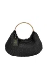 Le Pandorine Women's Bag  Moon Bag Mini Black In Black