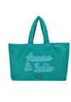 Le Pandorine Women's Bag  Sponge Bag Blue Jeans In Turquoise